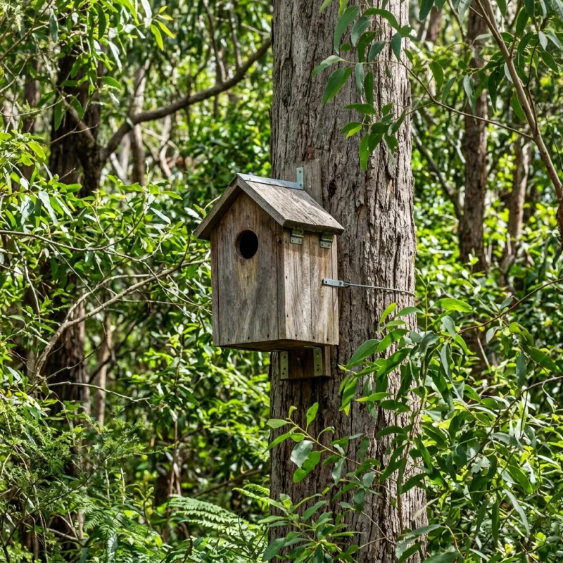 Animal nesting box installed as a humane alternative to a Mornington roof cavity